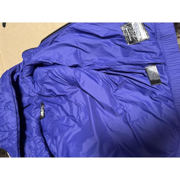 The North Face Jacket Girls Large 14/16 Purple Hooded Quilted Puffer Zip Pockets - Picture 9 of 13